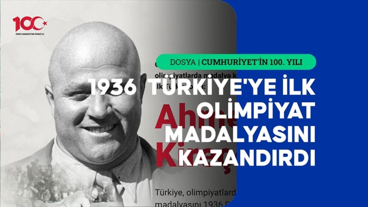 Cumhuriyet döneminde olimpiyatlarda madalya kazanan ilk Türk sporcu: Ahmet Kireççi