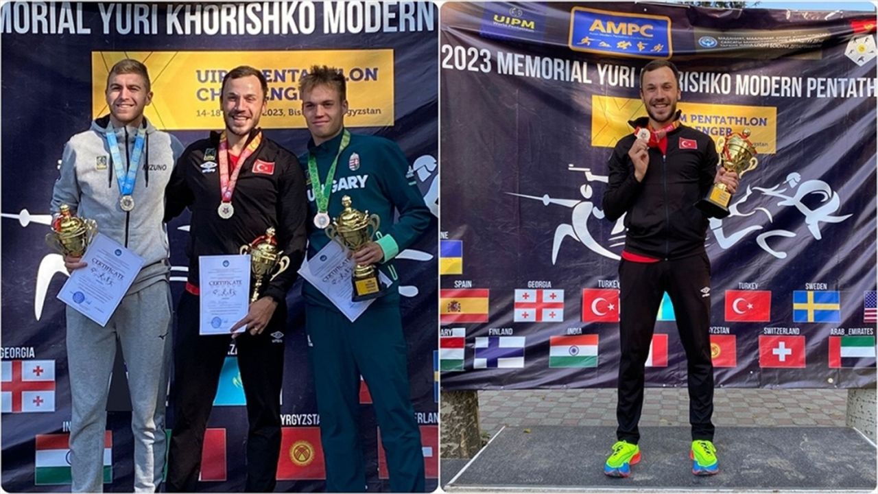 Milli pentatlet Buğra Ünal, Kırgızistan'da şampiyon oldu