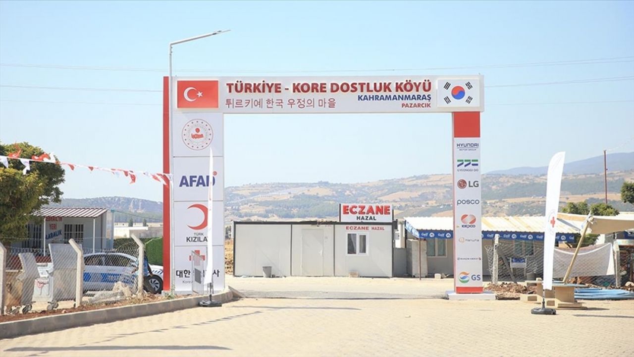 Pazarcık'taki "Türkiye-Kore Dostluk Köyü Konteyner Kenti" afetzedelerin sıcak yuvası oldu