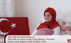 İçişleri Bakanlığından Cumhuriyet'le yaşıt Fatma Meşeci'ye ziyaret