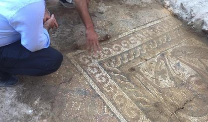 Kahramanmaraş'taki Efsus Turan Mozaik Kazısı'nda 1500 yıllık mozaik taban bulundu