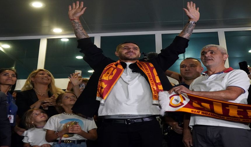 Galatasaray'ın Yeni Transferi Mauro Icardi, İstanbul'a geldi