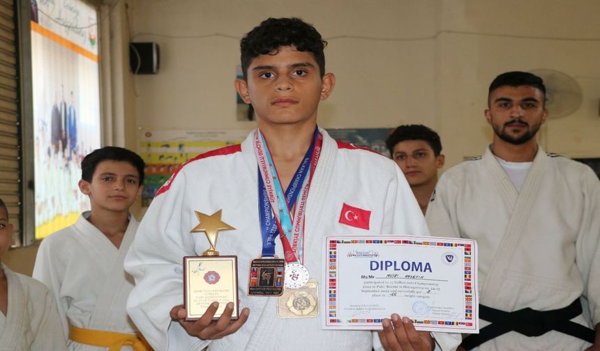 Şanlıurfalı genç judoda Türkiye birincisi oldu
