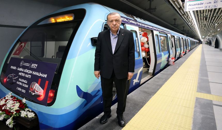 Pendik-Sabiha Gökçen Havalimanı Metro Hattı açıldı