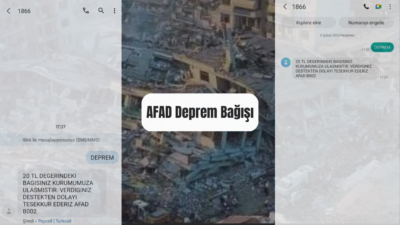 AFAD Deprem Bağışı - Yazar Gazetesi